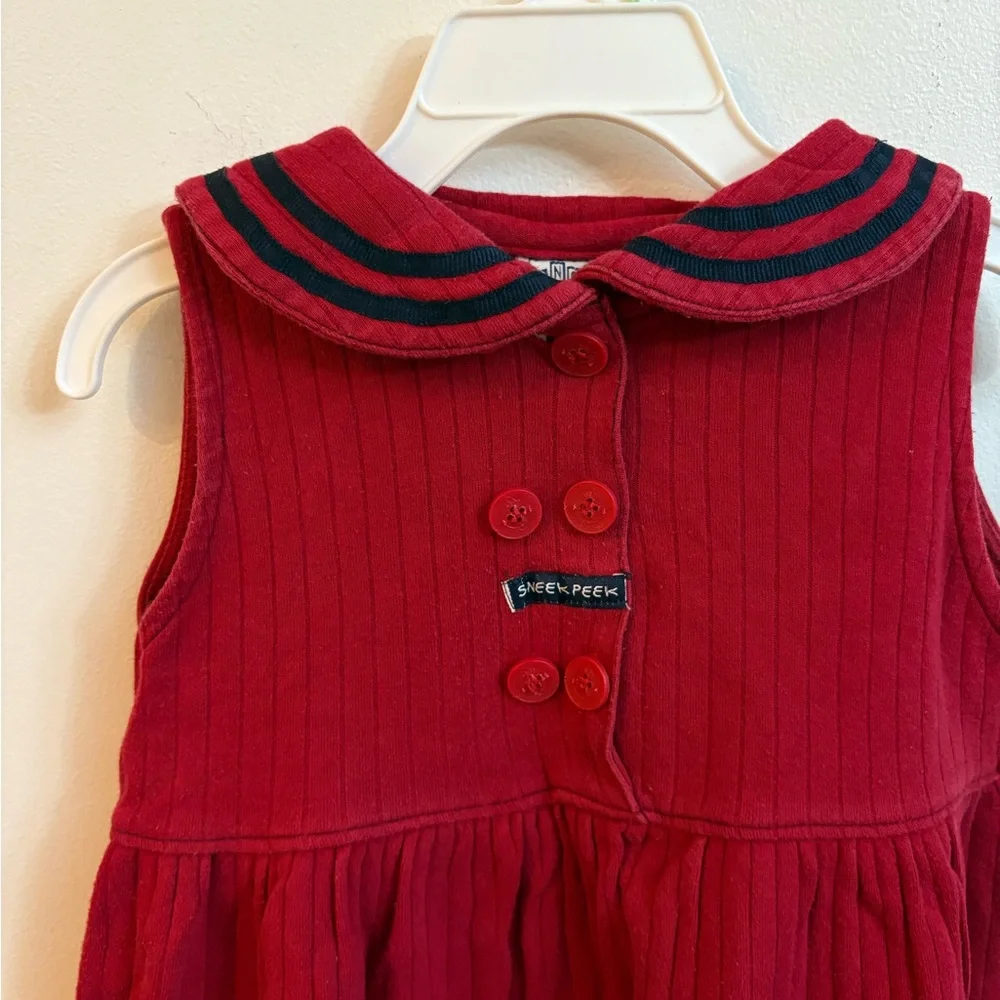 Vintage« Sneek Peek »Sleeveless Dress with Nautical 3-4 year - Picture 4 of 10